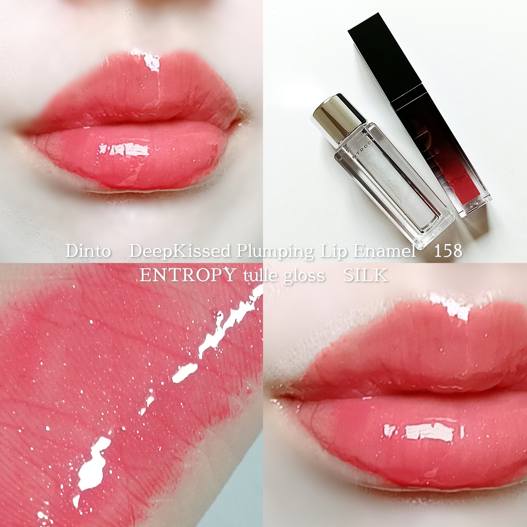 ディープキスド プランピング リップエナメル/Dinto/リップグロスを使ったクチコミ（1枚目）