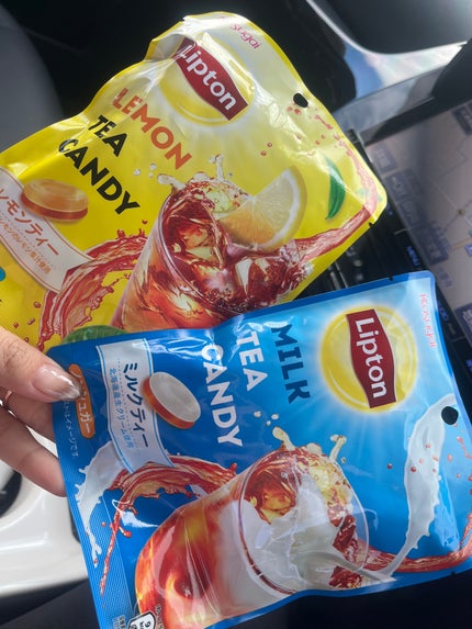 ぽんめぐ𓃠 on LIPS 「ノンシュガーおすすめキャンディ🍬リプトンのミルクティーとレモン..」(1枚目)