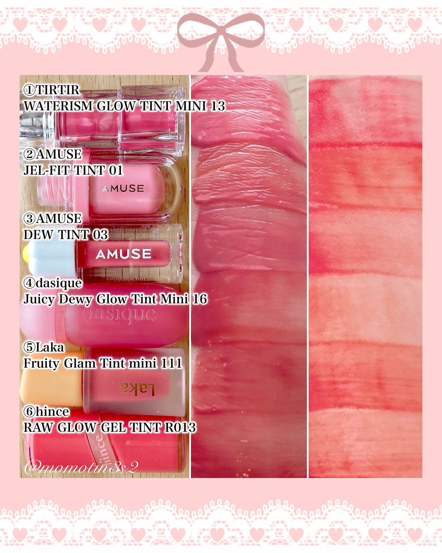 ロウグロウジェルティント/hince/リップティントを使ったクチコミ（2枚目）