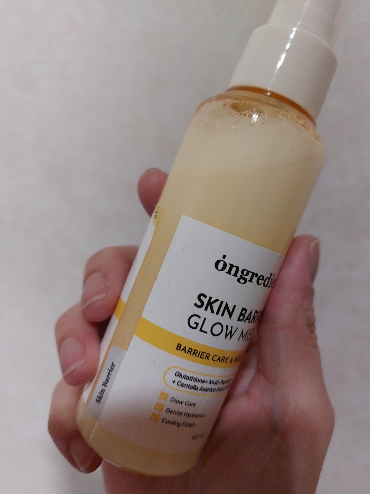 オングリディエンツ スキンバリアグローミスト/Ongredients/ミスト状化粧水を使ったクチコミ(2枚目)