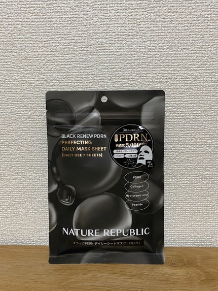 ブラックPDRN デイリーシートマスク/ネイチャーリパブリック/シートマスク・パックを使ったクチコミ(1枚目)