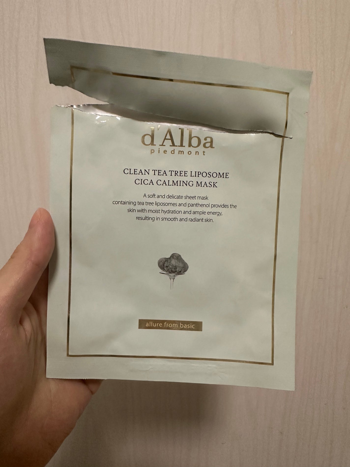 クリーンティーツリーリポソーム シカカーミングマスク/ダルバ/シートマスク・パックを使ったクチコミ(1枚目)