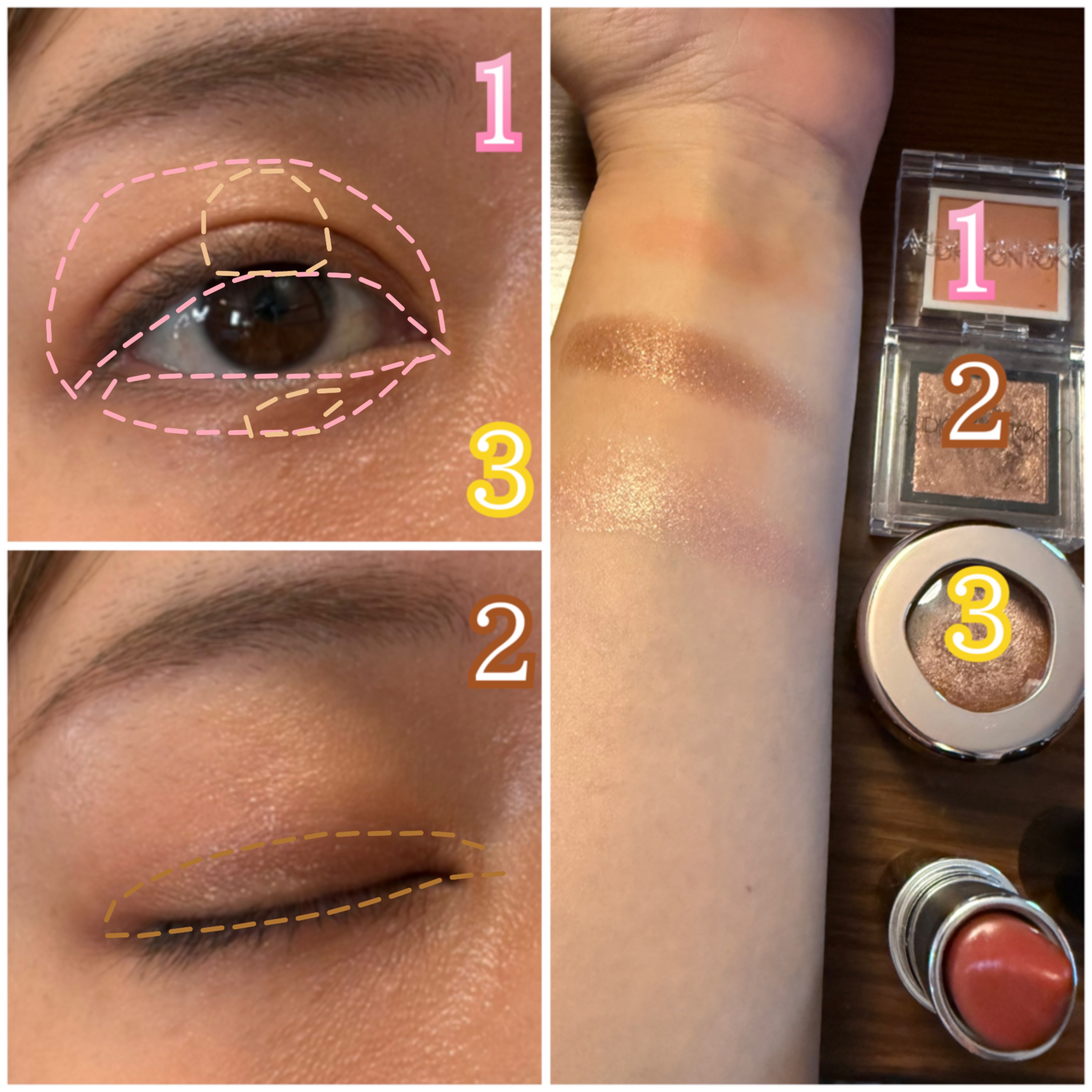 アディクション ザ シングル アイシャドウ マット 006M New Skills/ADDICTION/単色アイシャドウを使ったクチコミ（3枚目）