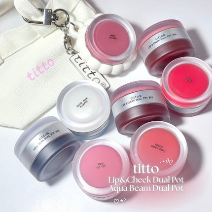 リップアンドチークデュアルポット/titto/口紅を使ったクチコミ(1枚目)
