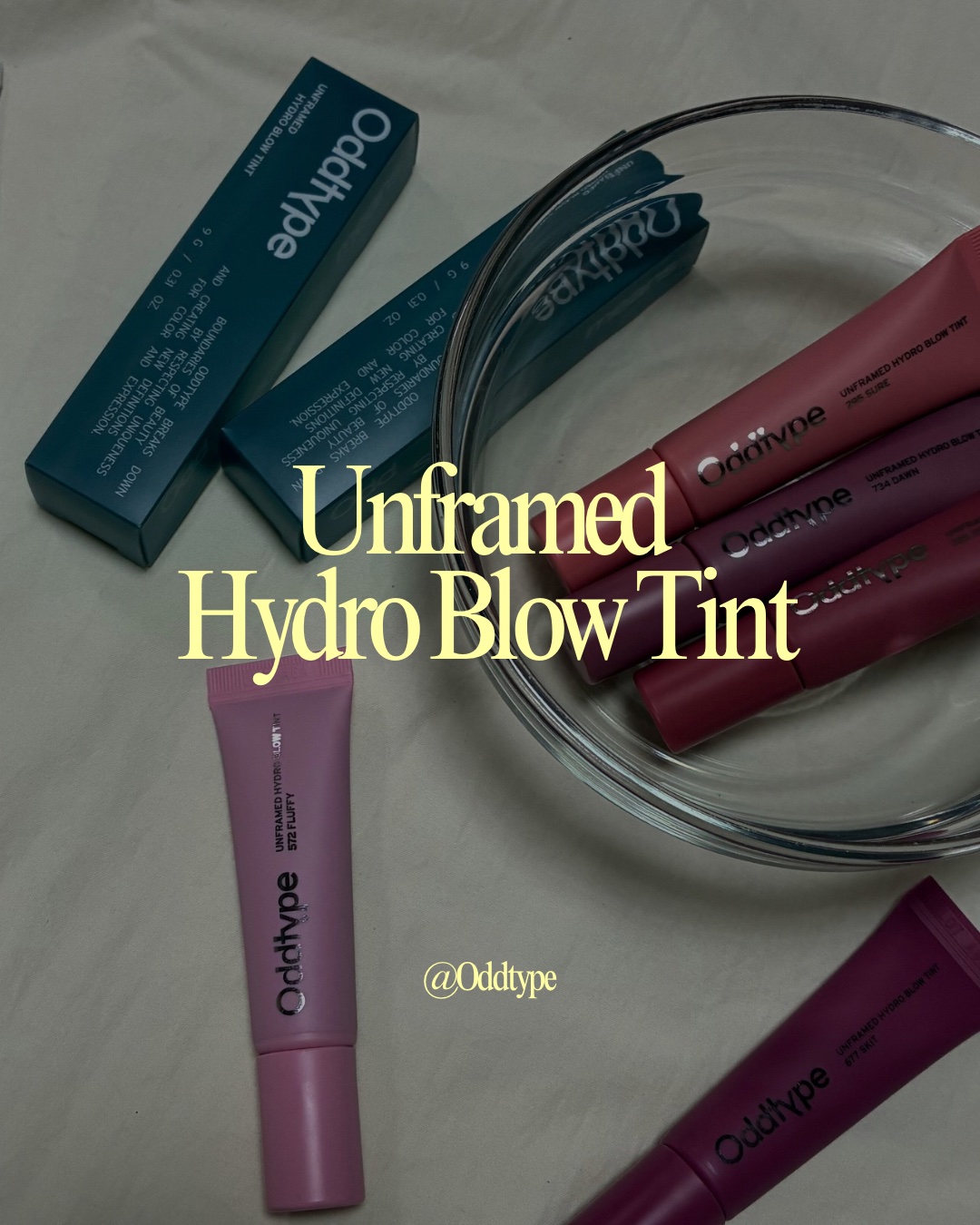 アンフレームドハイドロブロウティント/Oddtype/リップティントを使ったクチコミ（1枚目）