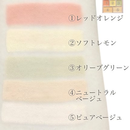 コンシールブレンダーパレット/LUNA/パレットコンシーラーを使ったクチコミ(4枚目)