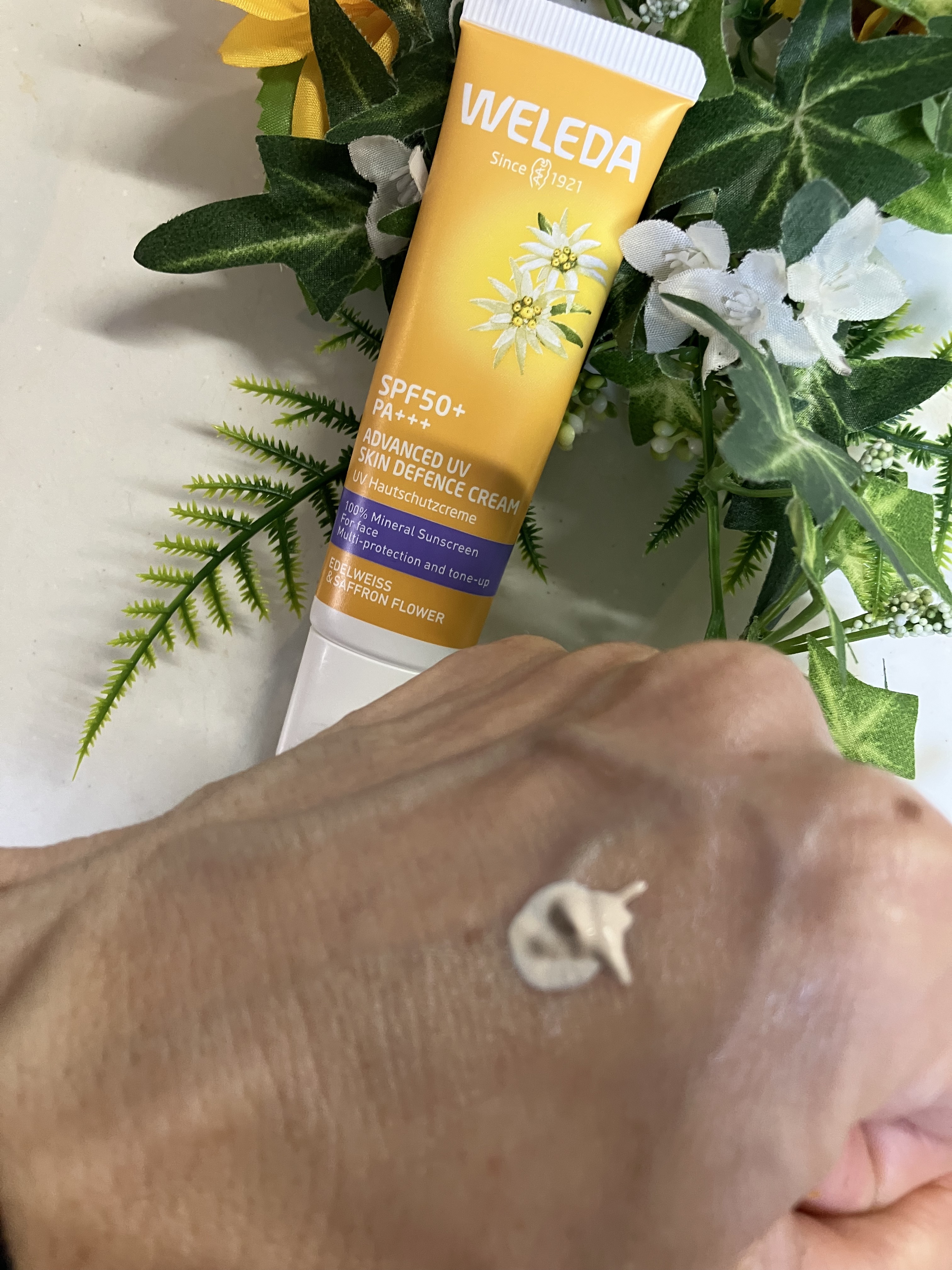 ヴェレダ エーデルワイス UVバリアクリーム/WELEDA/日焼け止めクリームを使ったクチコミ（2枚目）