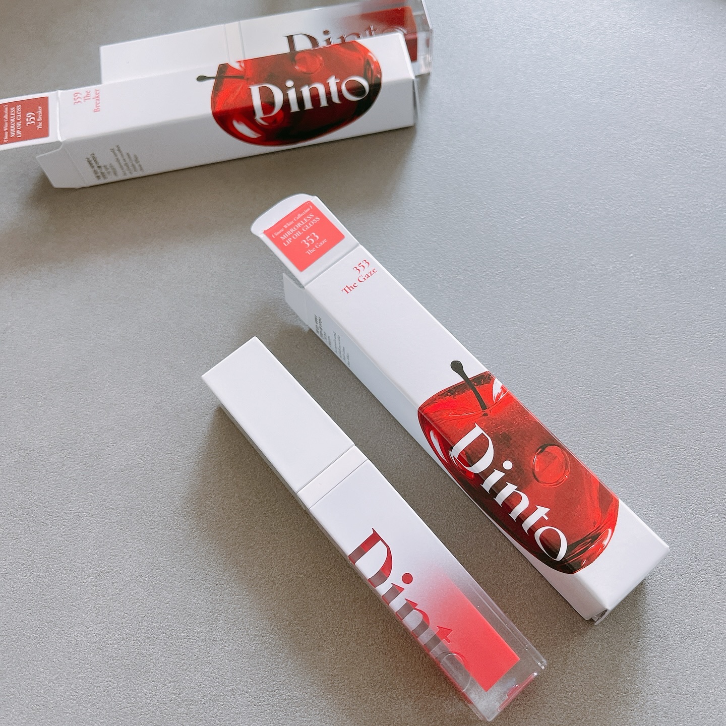 ミラーレスリップオイルグロス/Dinto/リップグロスを使ったクチコミ（2枚目）