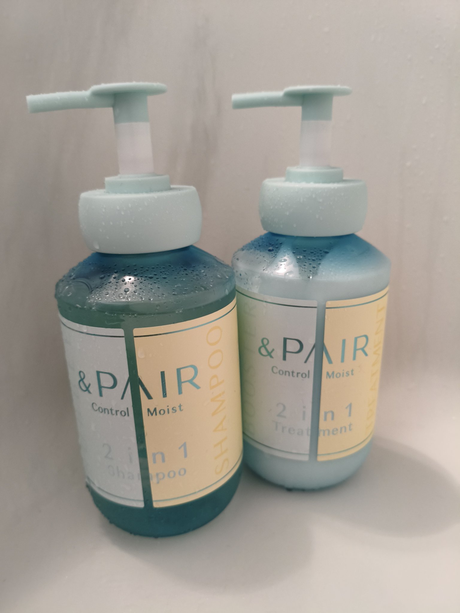 アンドペア コントロール モイスト 2in1 シャンプー＆ヘアトリートメント/&PAIR/市販シャンプーを使ったクチコミ（1枚目）