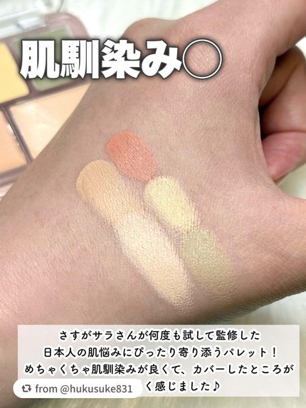コンシールブレンダーパレット/LUNA/パレットコンシーラーを使ったクチコミ(8枚目)