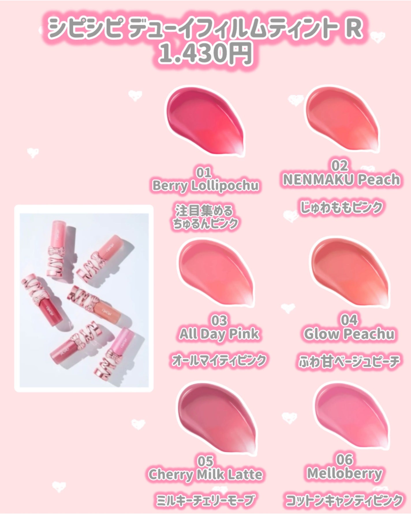 シピシピ デューイフィルムティント R/CipiCipi/リップティントを使ったクチコミ(2枚目)