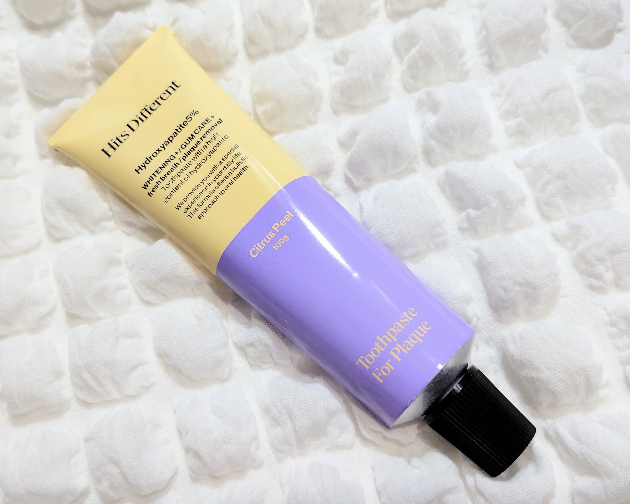 ヒッツディファレント　トゥースペースト　フォー　プラーク/Hits Different/歯磨き粉を使ったクチコミ（2枚目）