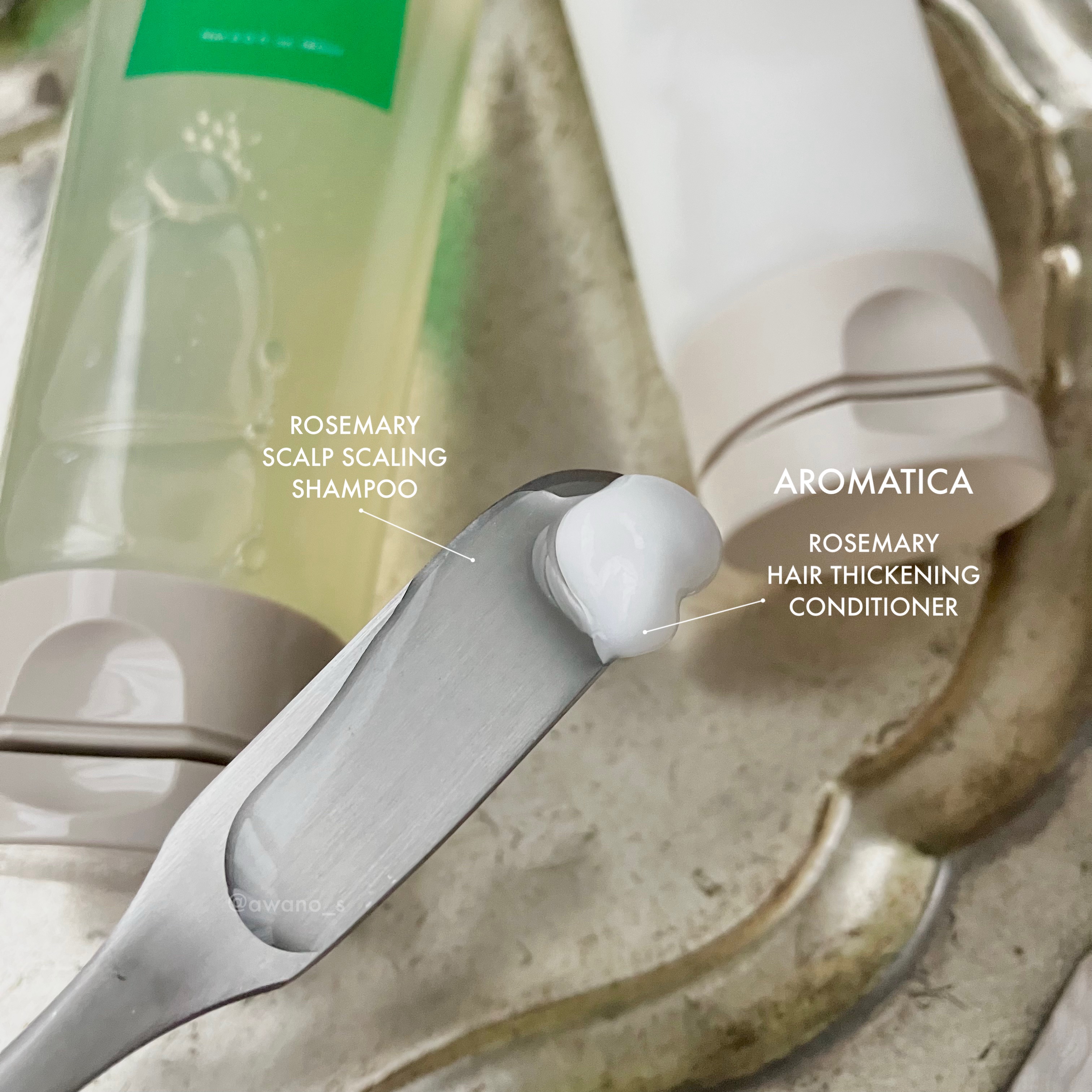 ローズマリー ヘアーシックニングコンディショナー/AROMATICA/コンディショナー単品を使ったクチコミ（2枚目）