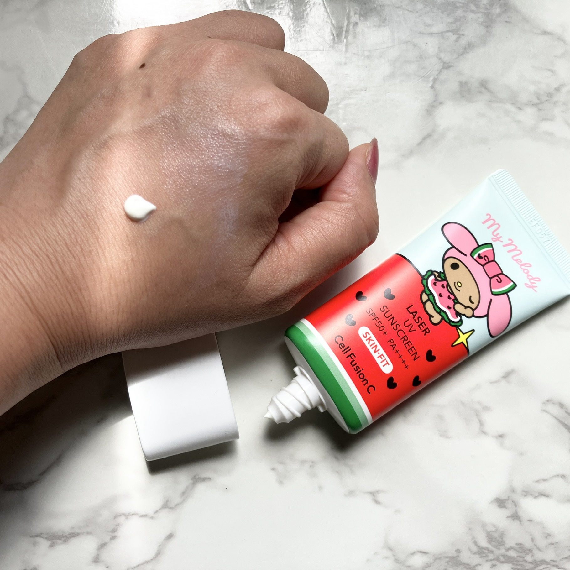 レーザーサンスクリーン 100/Cell Fusion C(セルフュージョンシー)/日焼け止めクリームを使ったクチコミ（2枚目）