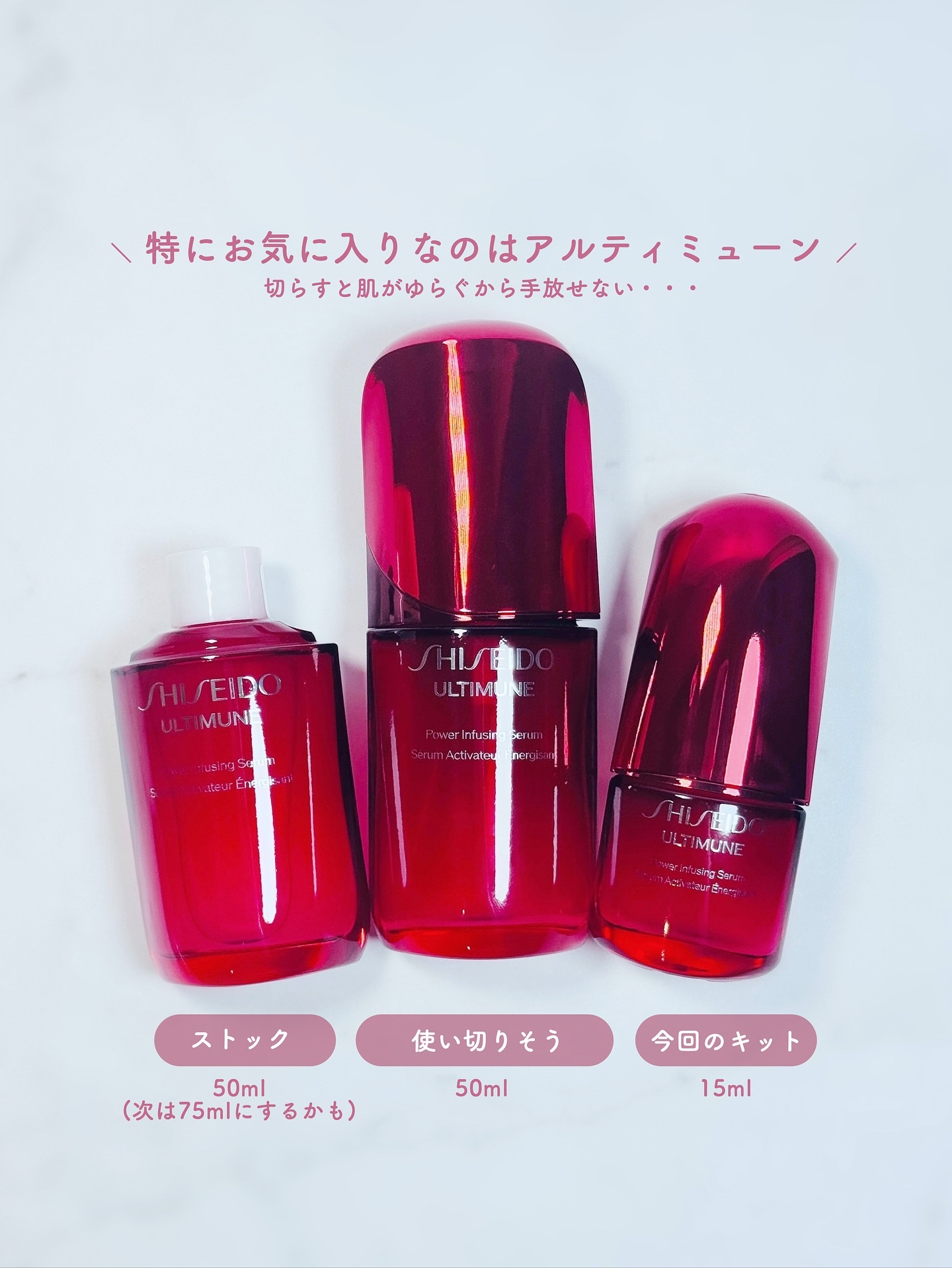 アルティミューン ファースト エクスペリエンス キット 2025/SHISEIDO/トライアルキットを使ったクチコミ（3枚目）