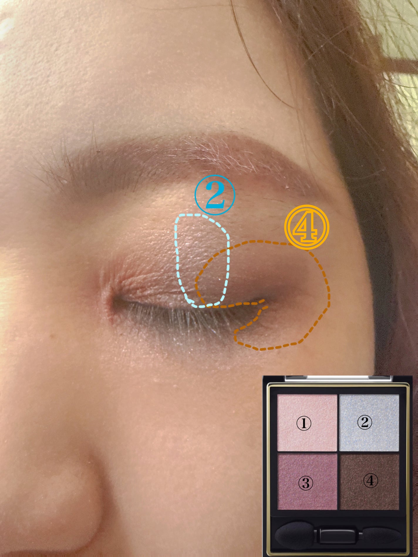 リアルクローズシャドウ/excel/アイシャドウパレットを使ったクチコミ(3枚目)