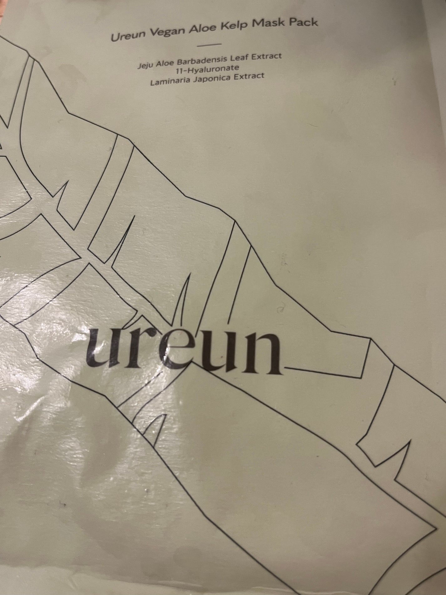 ヴィーガン アロエ ケルプ マスクパック/ureun/シートマスク・パックを使ったクチコミ(1枚目)