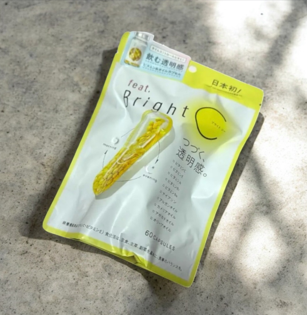 feat.Bright C
⁡
粒の小さなビーズがさらにカプセル入った新タイプのサプリメント
⁡
時間をかけてじっくり溶ける多重構造のビタミンCビーズをぎゅっと詰め込んだカプセルだそう！
⁡
ビタミンCの他、他のビタミンや美容に嬉しいオイル