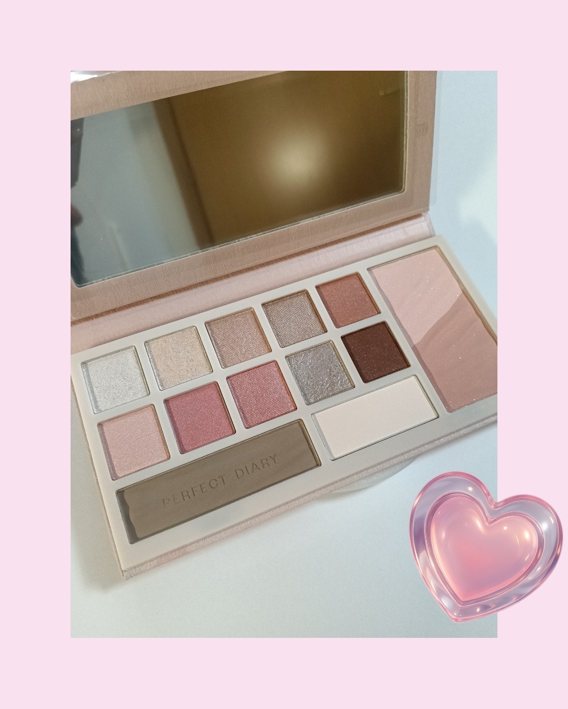 デザイナーアイズ&チークパレット/PERFECT DIARY/アイシャドウを使ったクチコミ(2枚目)