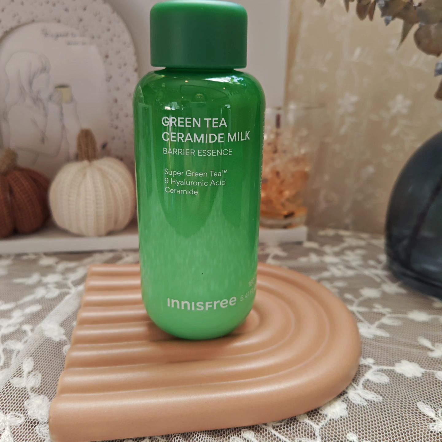 グリーンティー セラミド ミルク エッセンストナー/innisfree/化粧水を使ったクチコミ（3枚目）