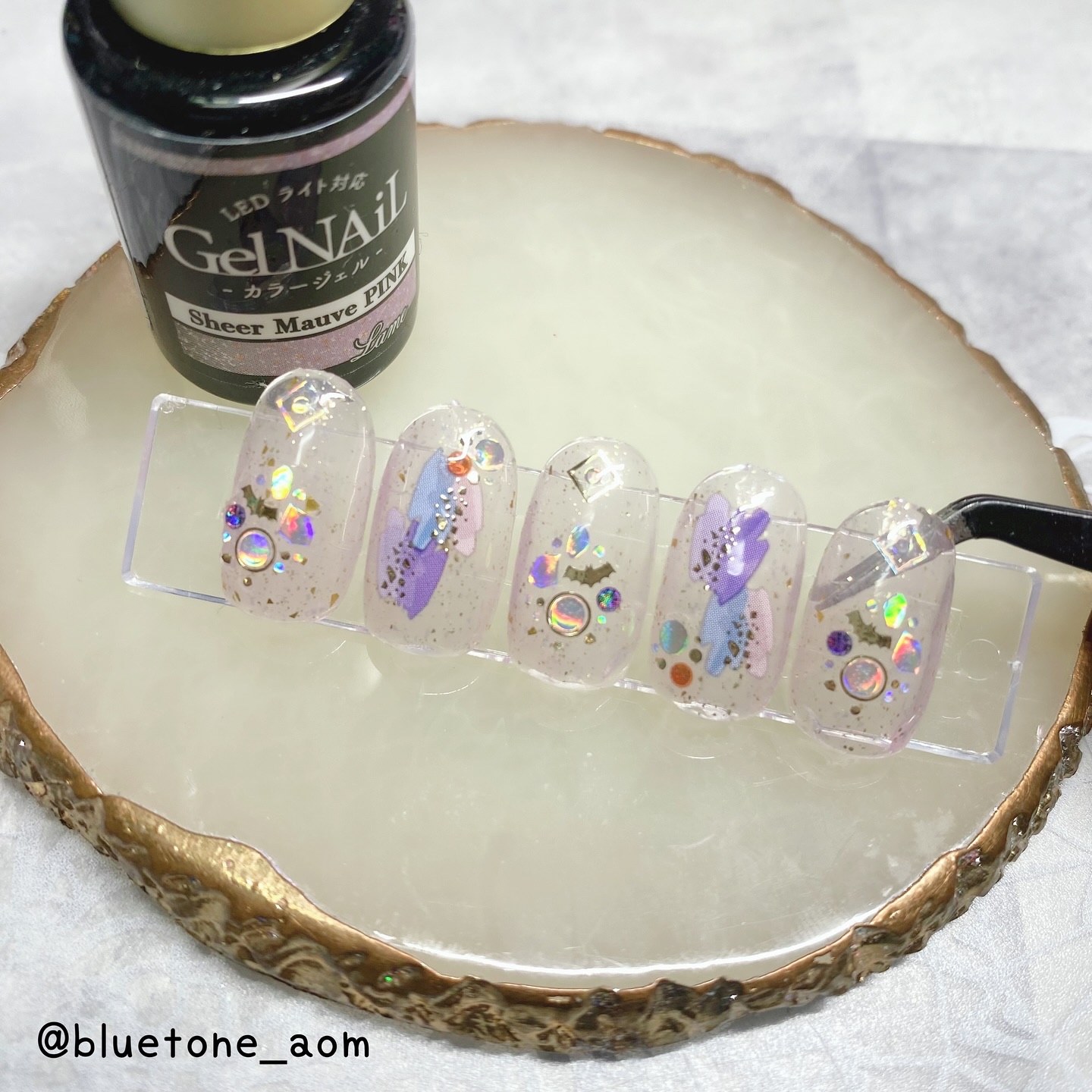 ジェルネイル（ライト対応）/セリア/ジェルネイルを使ったクチコミ（1枚目）