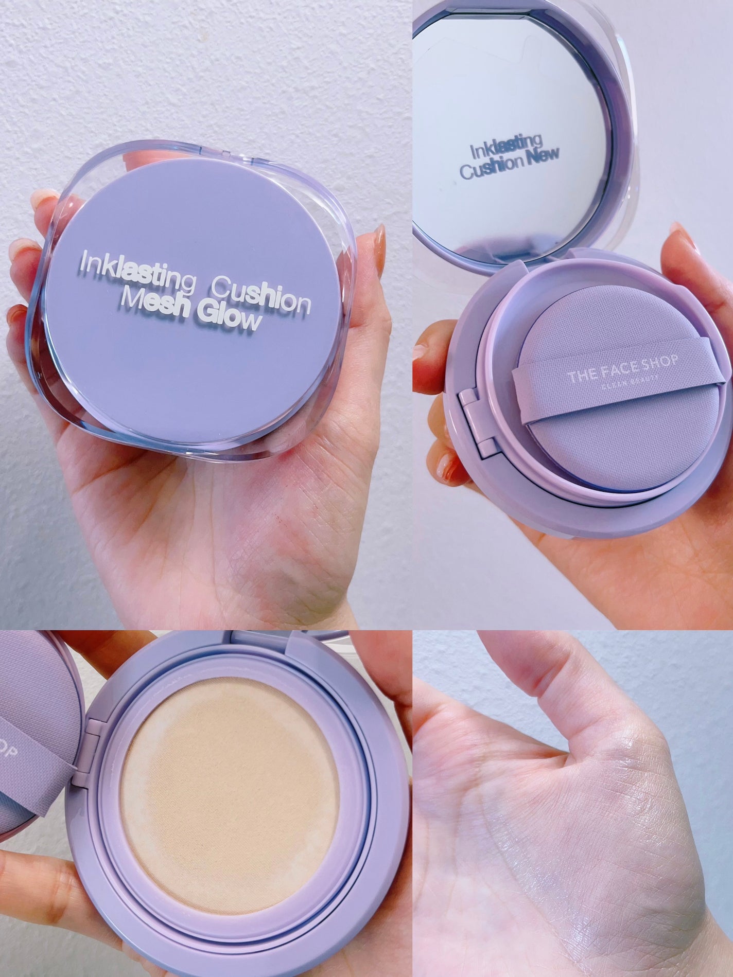 インクラスティングクッションメッシュグロウ/THE FACE SHOP/クッションファンデーションを使ったクチコミ(1枚目)