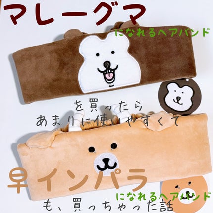 ナガノマーケット マレーグマになれるヘアバンド/グレイ・パーカー・サービス/ヘアアクセサリーを使ったクチコミ(1枚目)