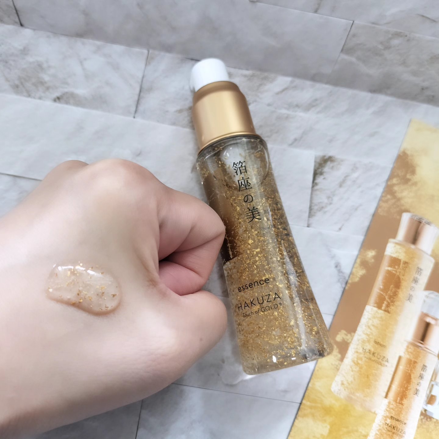  箔座の美 エッセンス /Touch of GOLD/美容液を使ったクチコミ（2枚目）