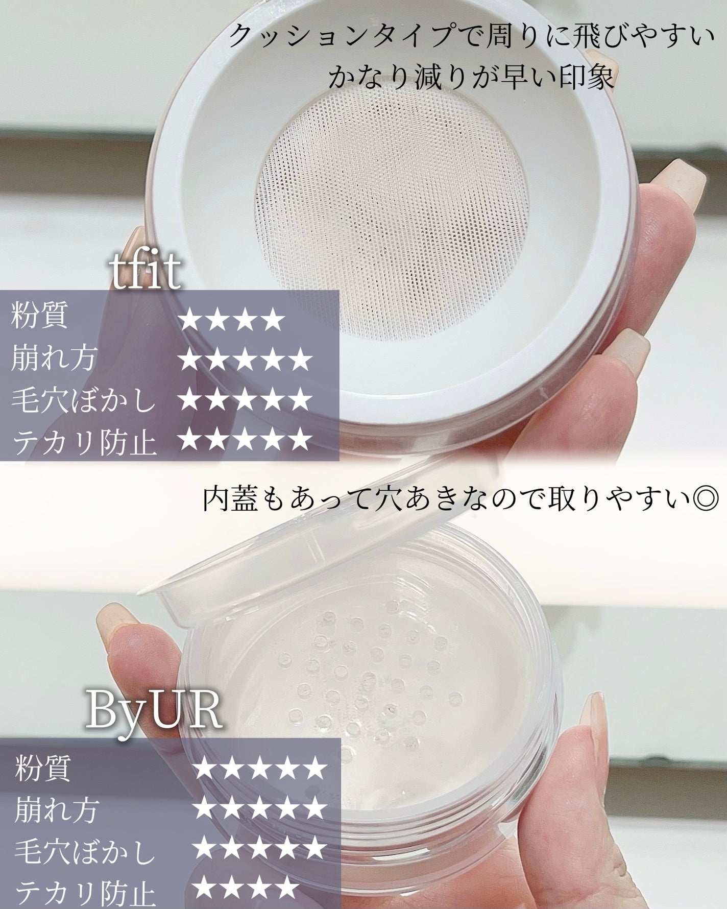 セラムフィット ルースフェイスパウダー/ByUR/ルースパウダーを使ったクチコミ(4枚目)