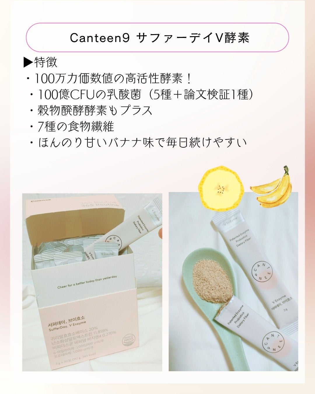 サファーデイ V酵素/canteen9/ボディサプリメントを使ったクチコミ(2枚目)