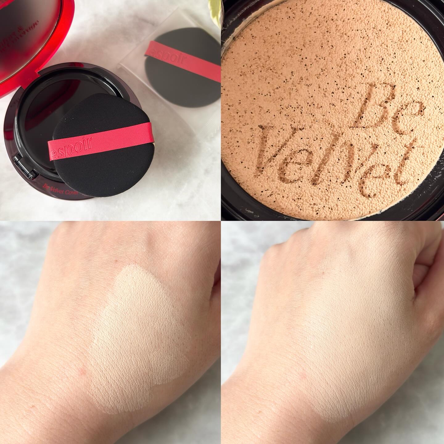 ビーベルベットカバークッション/espoir/クッションファンデーションを使ったクチコミ（2枚目）