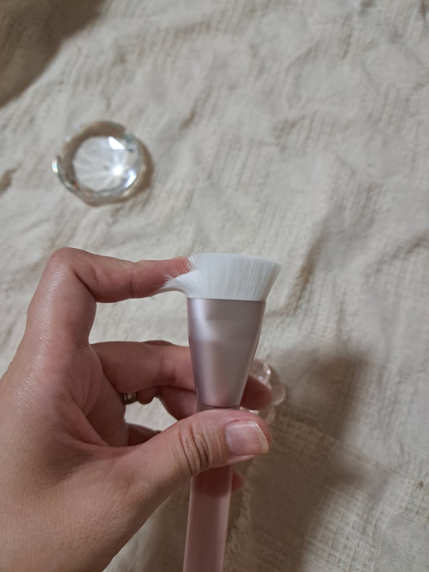 フラットファンデーションブラシ/Kyumme/メイクブラシを使ったクチコミ(4枚目)