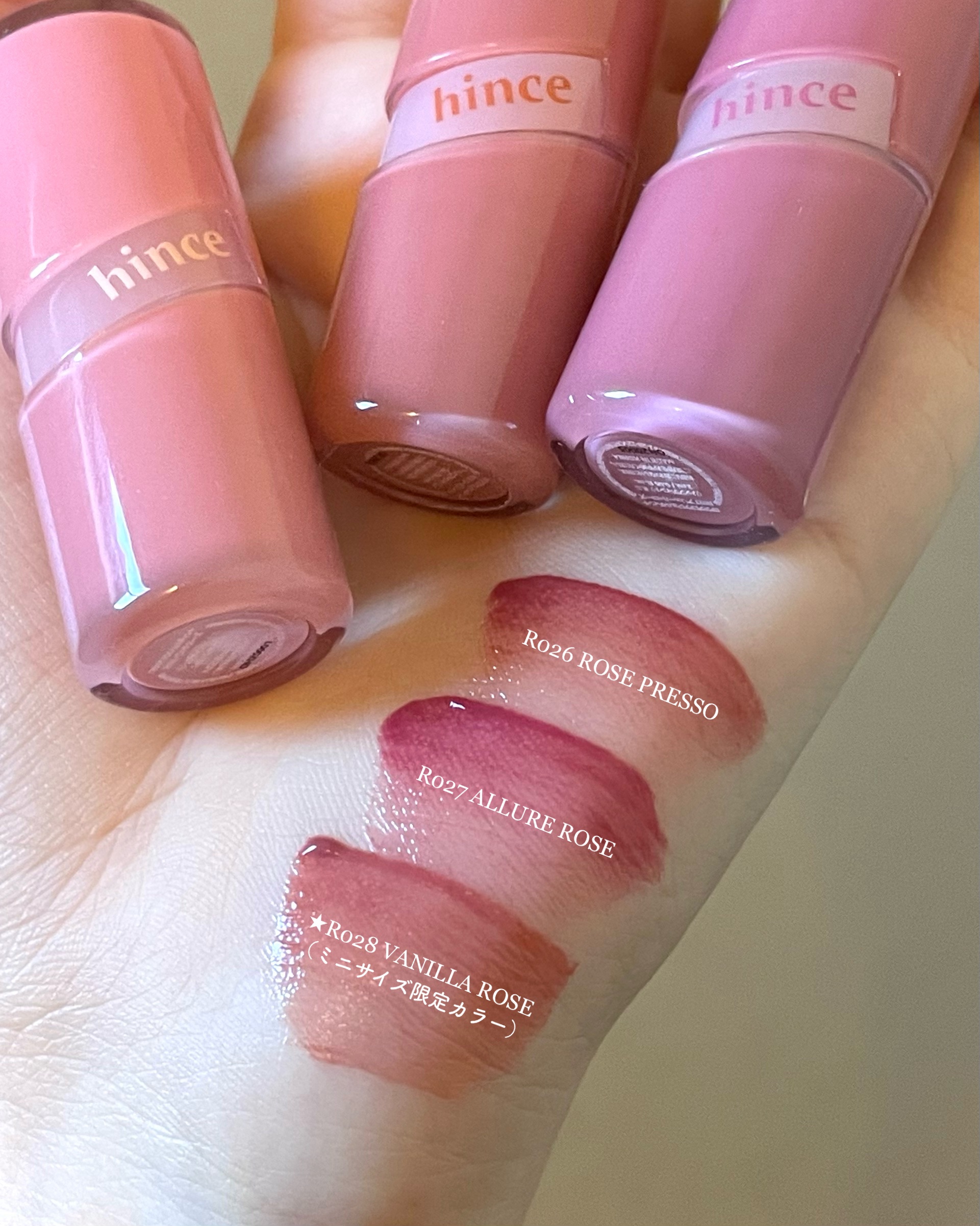 ロウグロウジェルティント R026 ローズプレッソ（ミニ）/hince/リップティントを使ったクチコミ（2枚目）