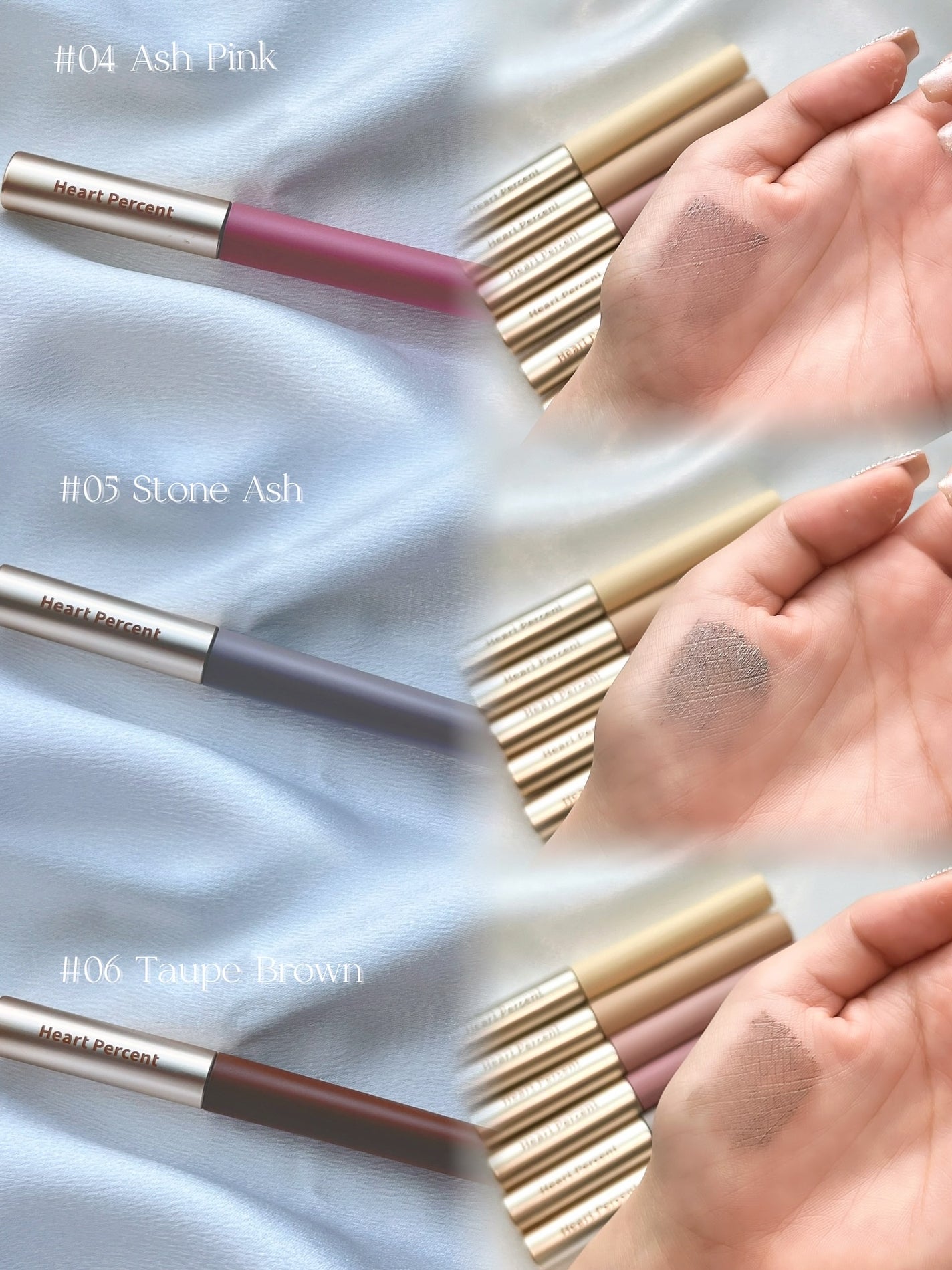 ドットオンムード フェイクアップ ブロウカラー/Heart Percent/眉マスカラを使ったクチコミ(4枚目)