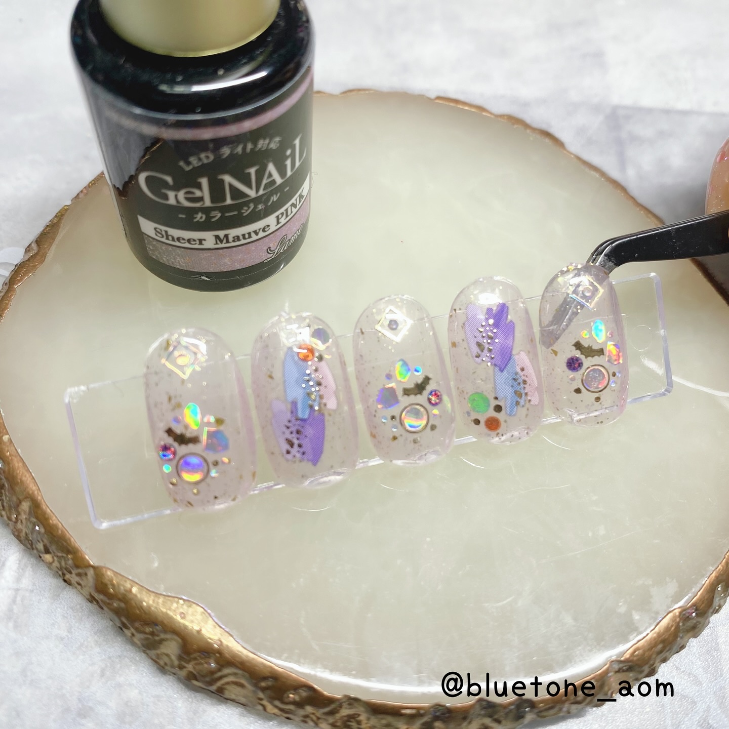 ジェルネイル（ライト対応）/セリア/ジェルネイルを使ったクチコミ（3枚目）