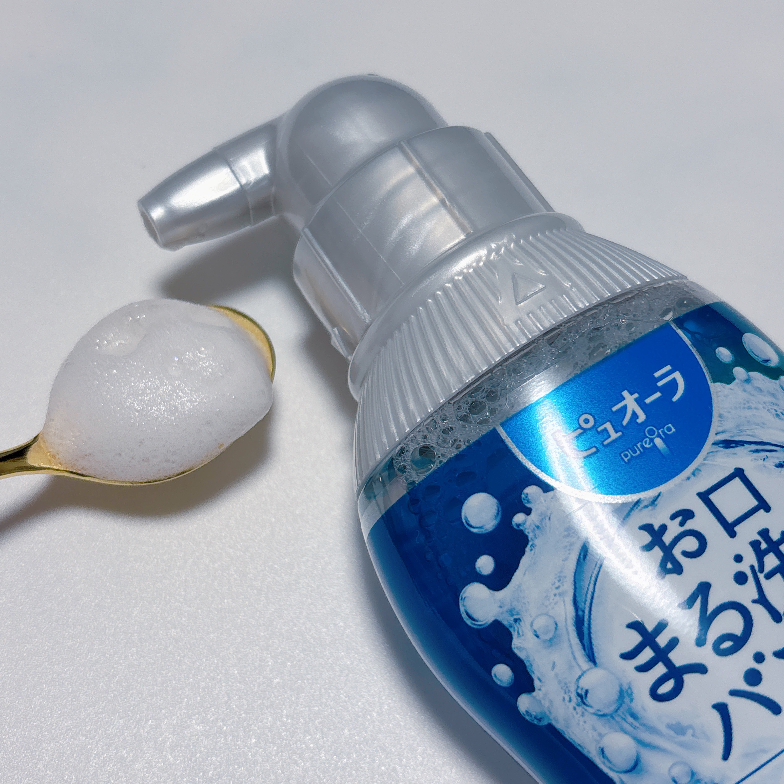 ピュオーラ 泡で出てくる洗口液 クリアミント【医薬部外品】/ピュオーラ/マウスウォッシュ・スプレーを使ったクチコミ（2枚目）