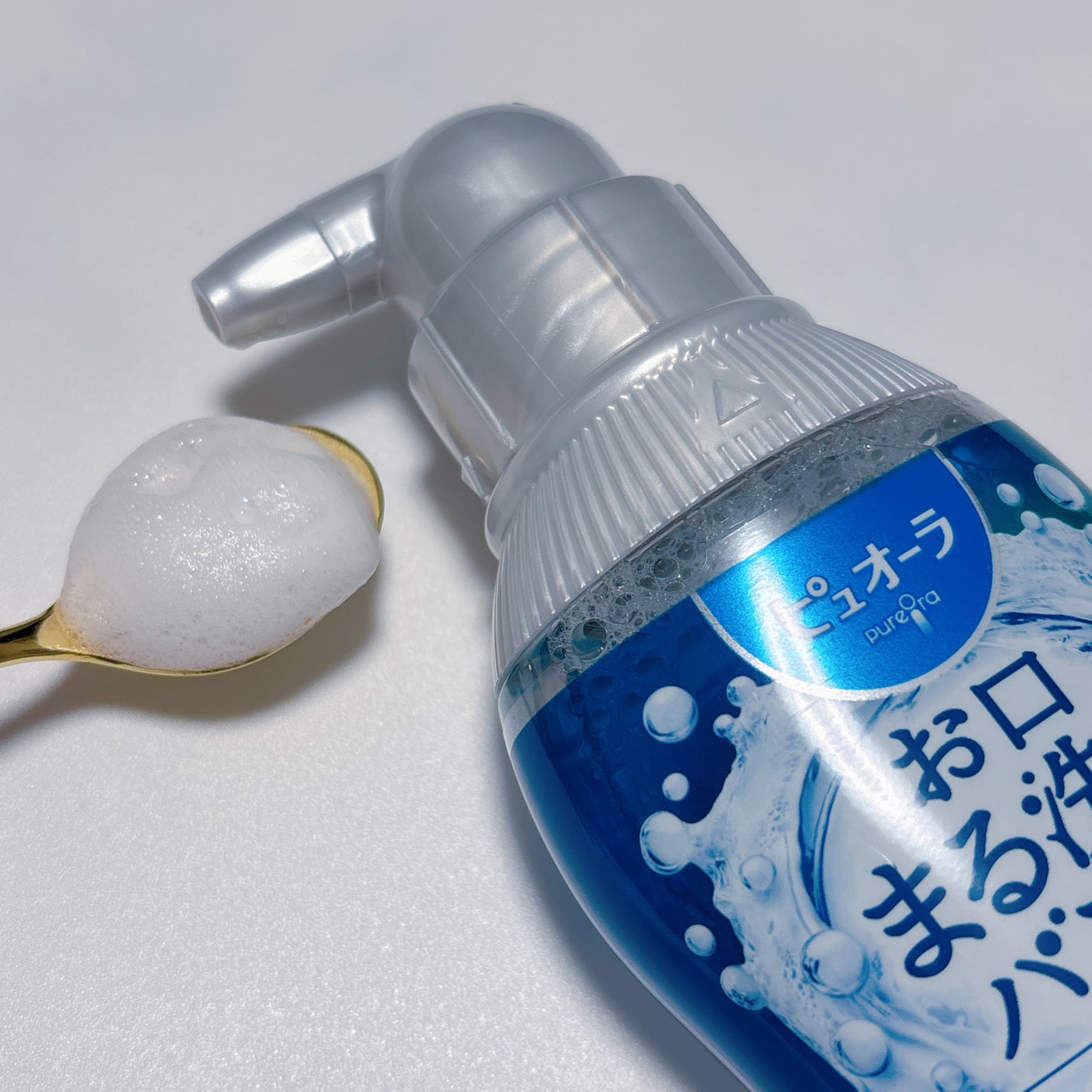 ピュオーラ 泡で出てくる洗口液 クリアミント【医薬部外品】/ピュオーラ/マウスウォッシュ・スプレーを使ったクチコミ(2枚目)