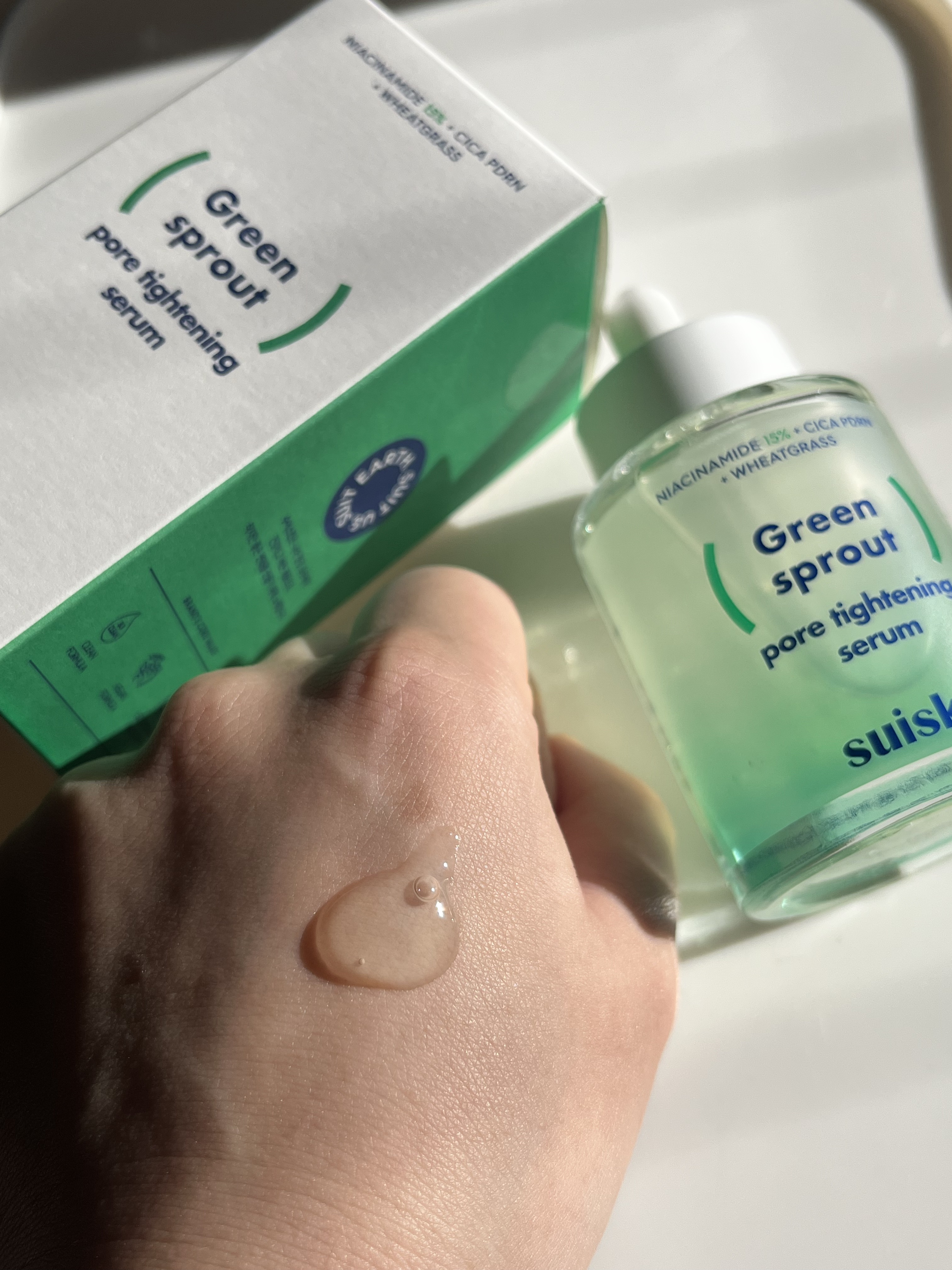 若芽ポアタイトニングセラム/suiskin/美容液を使ったクチコミ（2枚目）