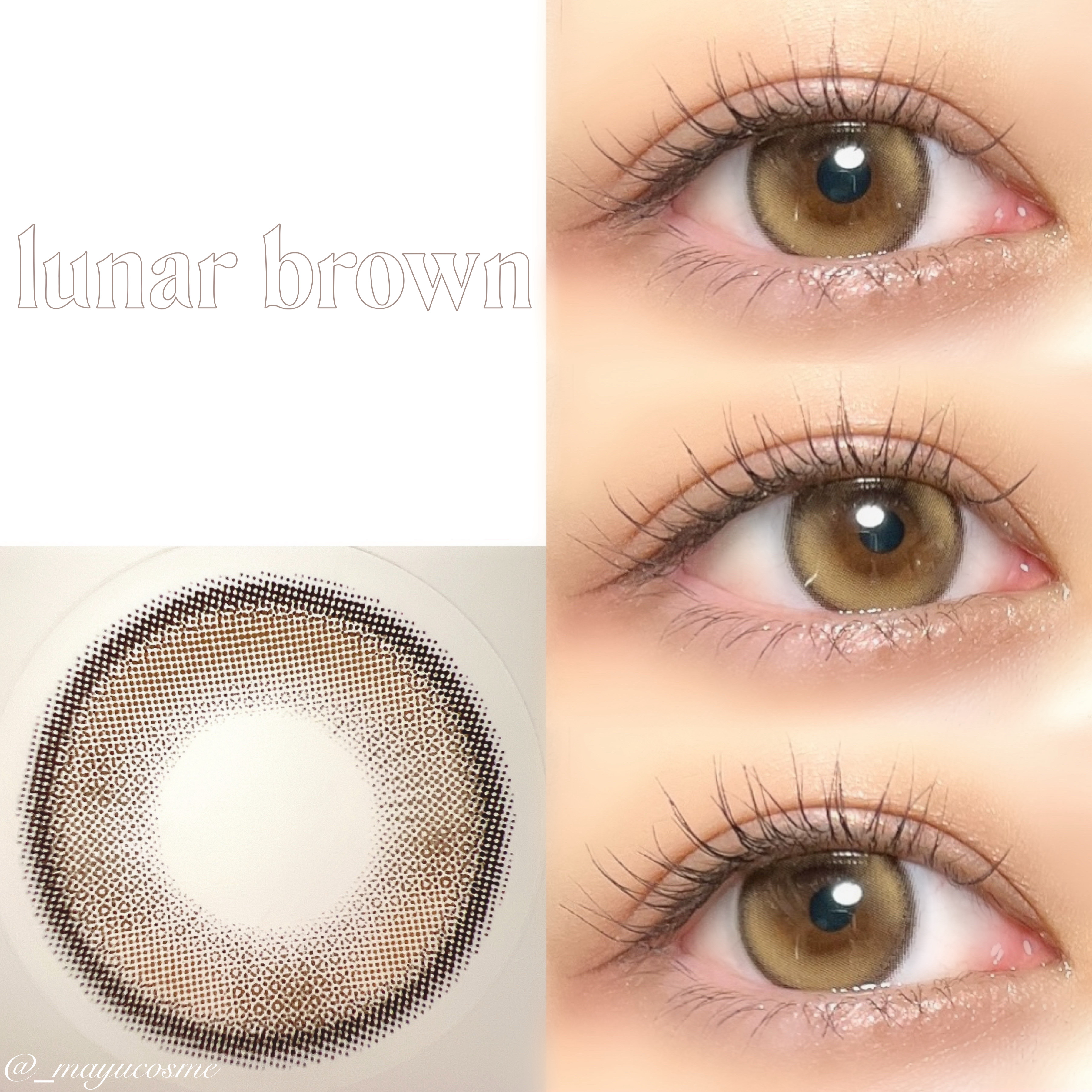 lunar/meilly/ワンデー（１DAY）カラコンを使ったクチコミ（2枚目）