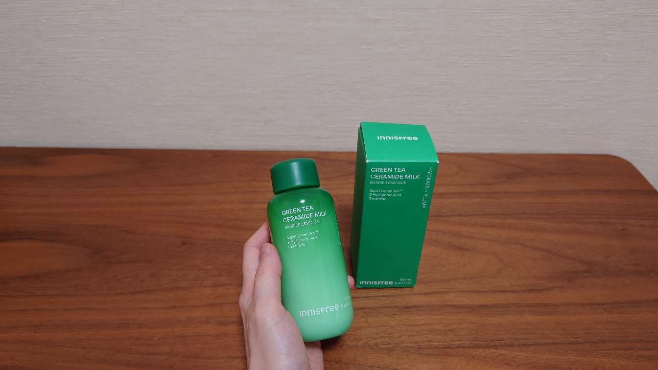 グリーンティー セラミド ミルク エッセンストナー/innisfree/化粧水を使ったクチコミ（1枚目）