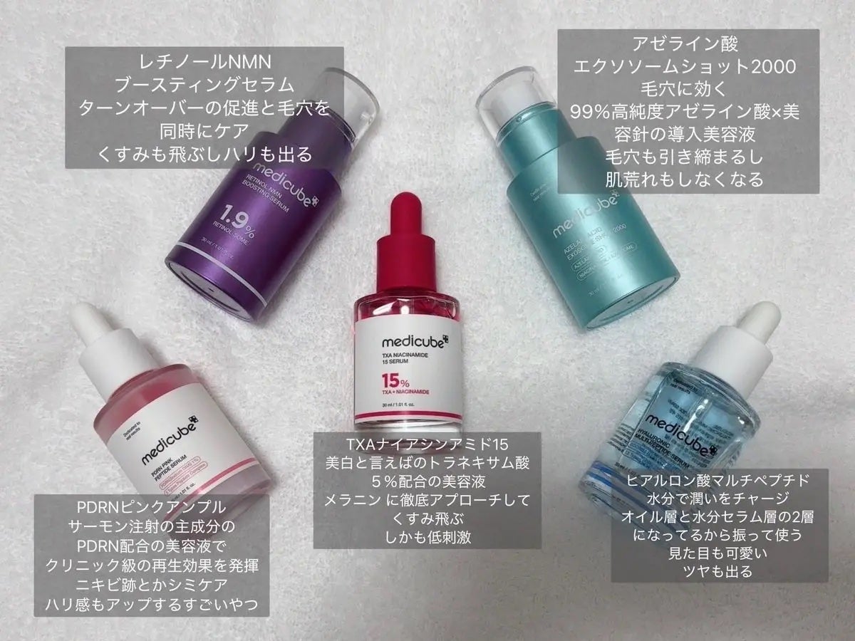 PDRNピンクアンプル PDRN 10,000ppm配合/MEDICUBE/美容液を使ったクチコミ(1枚目)