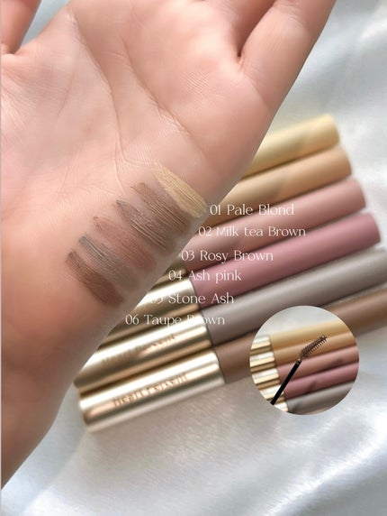 ドットオンムード フェイクアップ ブロウカラー/Heart Percent/眉マスカラを使ったクチコミ(2枚目)