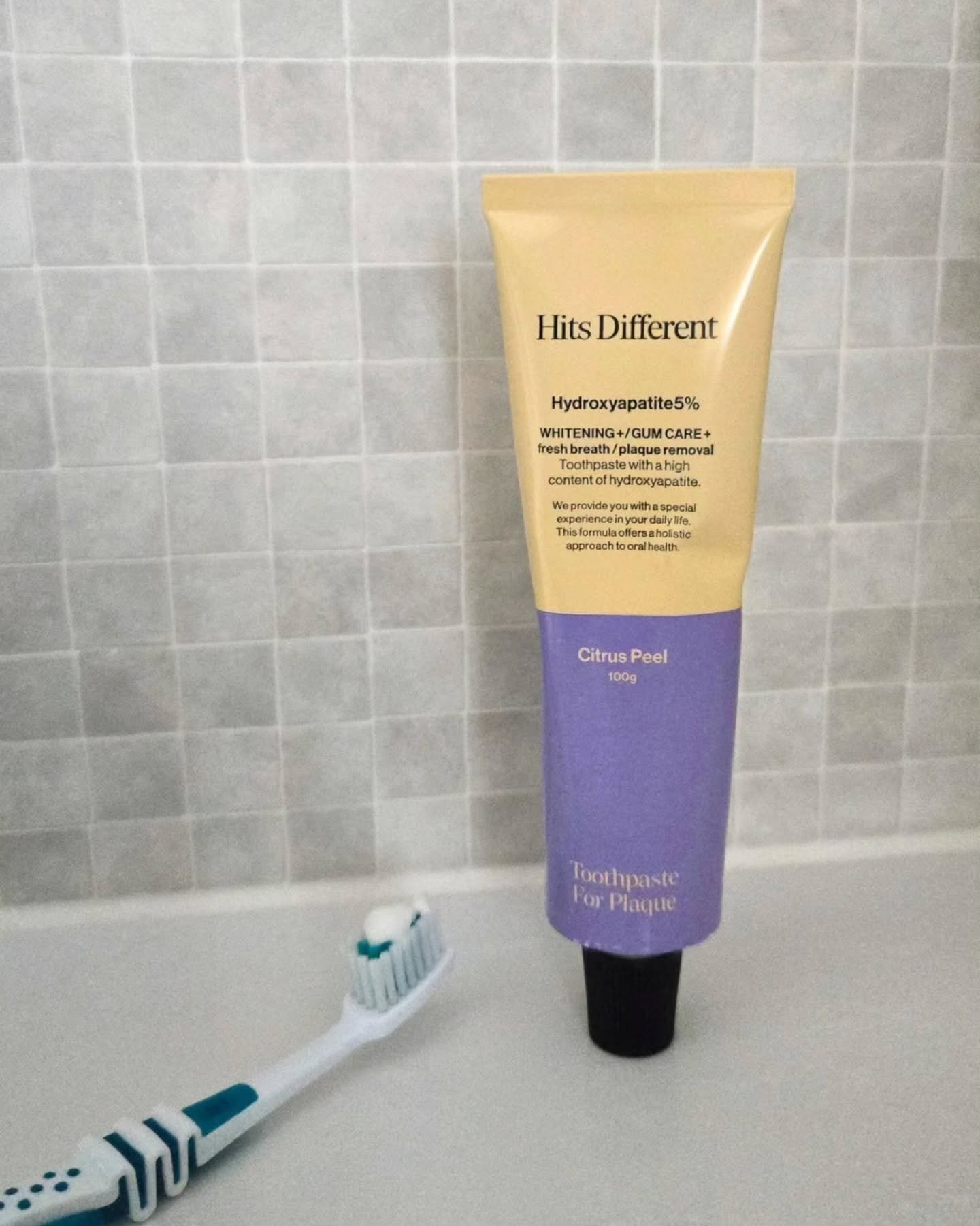 ヒッツディファレント　トゥースペースト　フォー　プラーク/Hits Different/歯磨き粉を使ったクチコミ（1枚目）