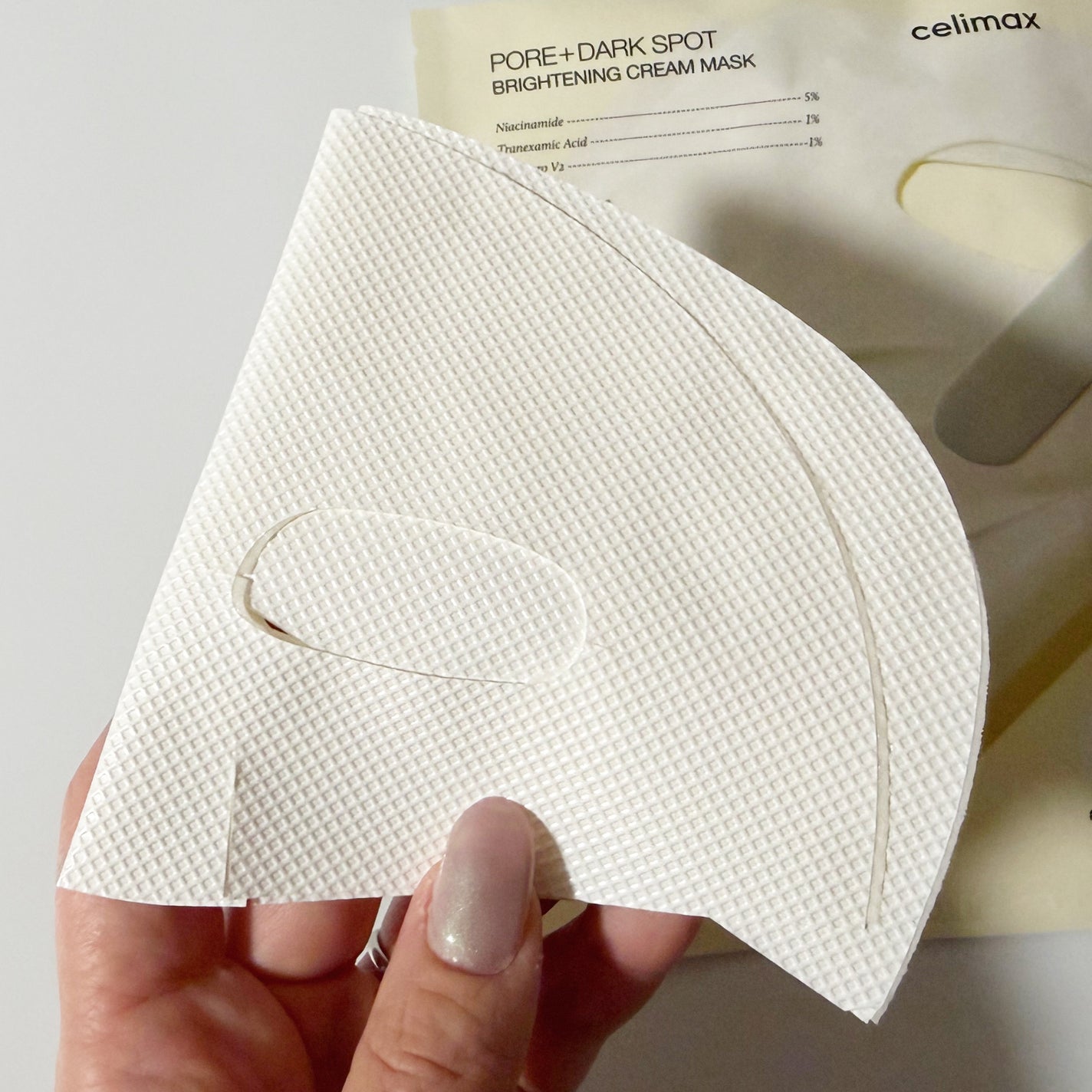 ポアブライトニングシミケアクリームラッピングパック/celimax/シートマスク・パックを使ったクチコミ(2枚目)