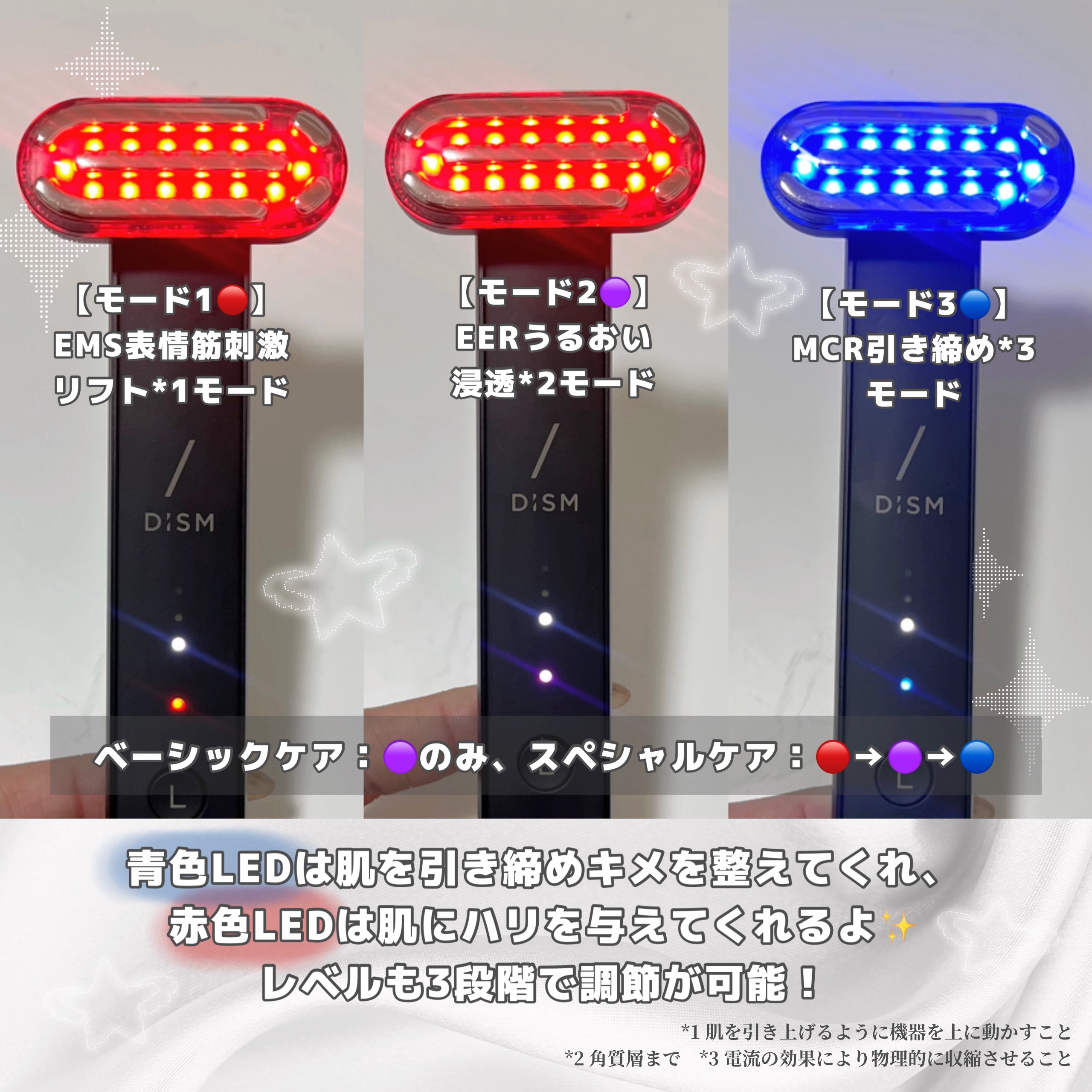 ディズム EMS EER メディスキンケアデバイス/DISM/美顔器・マッサージを使ったクチコミ（3枚目）