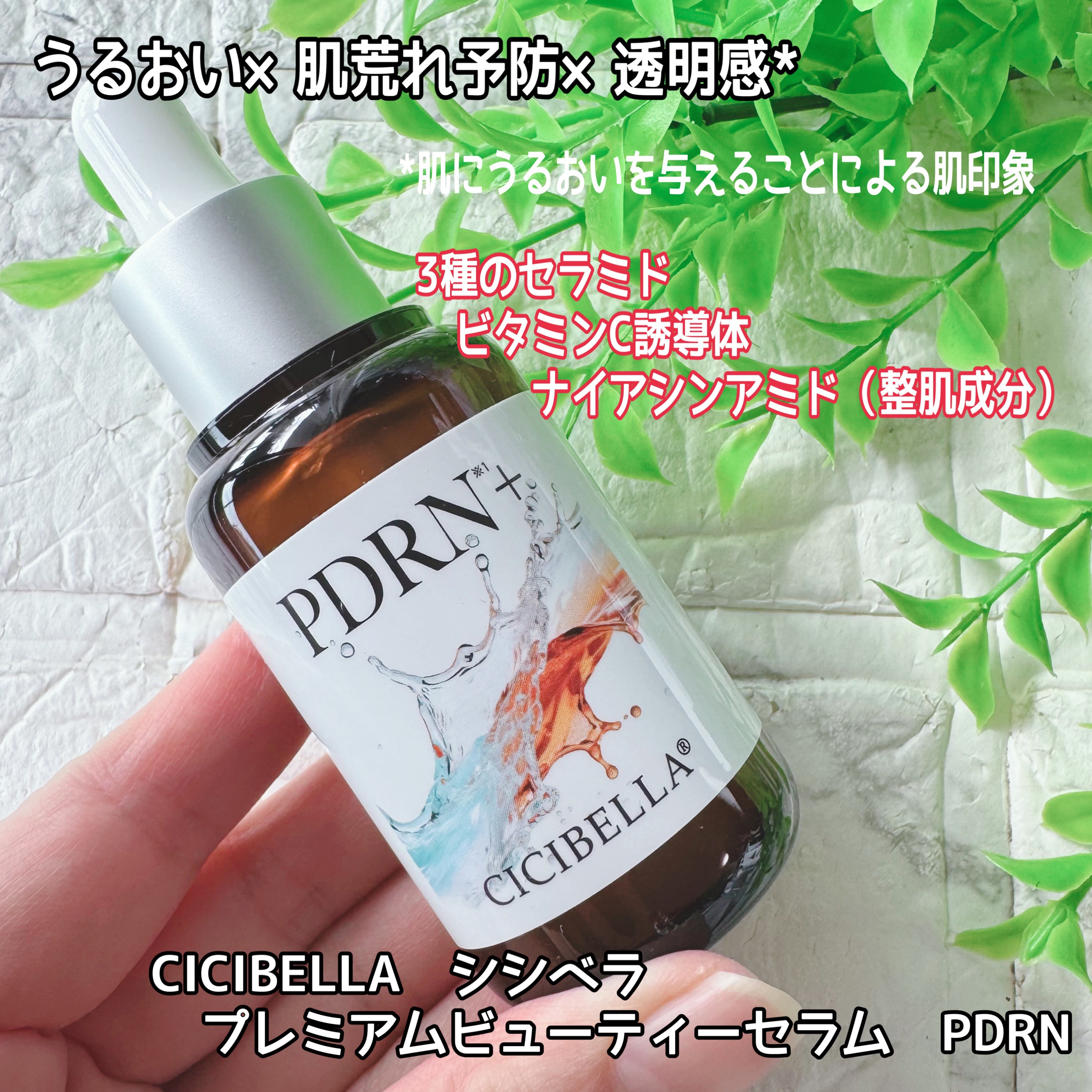 アットコスメストアやLOFTなどでも見かけるようになった、
CICIBELLAのプレミアムビューティーセラムのPDRN配合タイプを使ってみました。

最近、乾燥や季節の変わり目で肌の調子が安定しないことが悩みでしたが、
こちらを使い始めてか