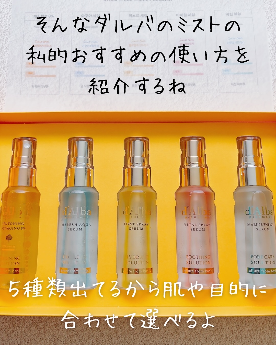 ダルバ ホワイトトリュフファーストスプレーセラム/ダルバ/ミスト状化粧水を使ったクチコミ（3枚目）