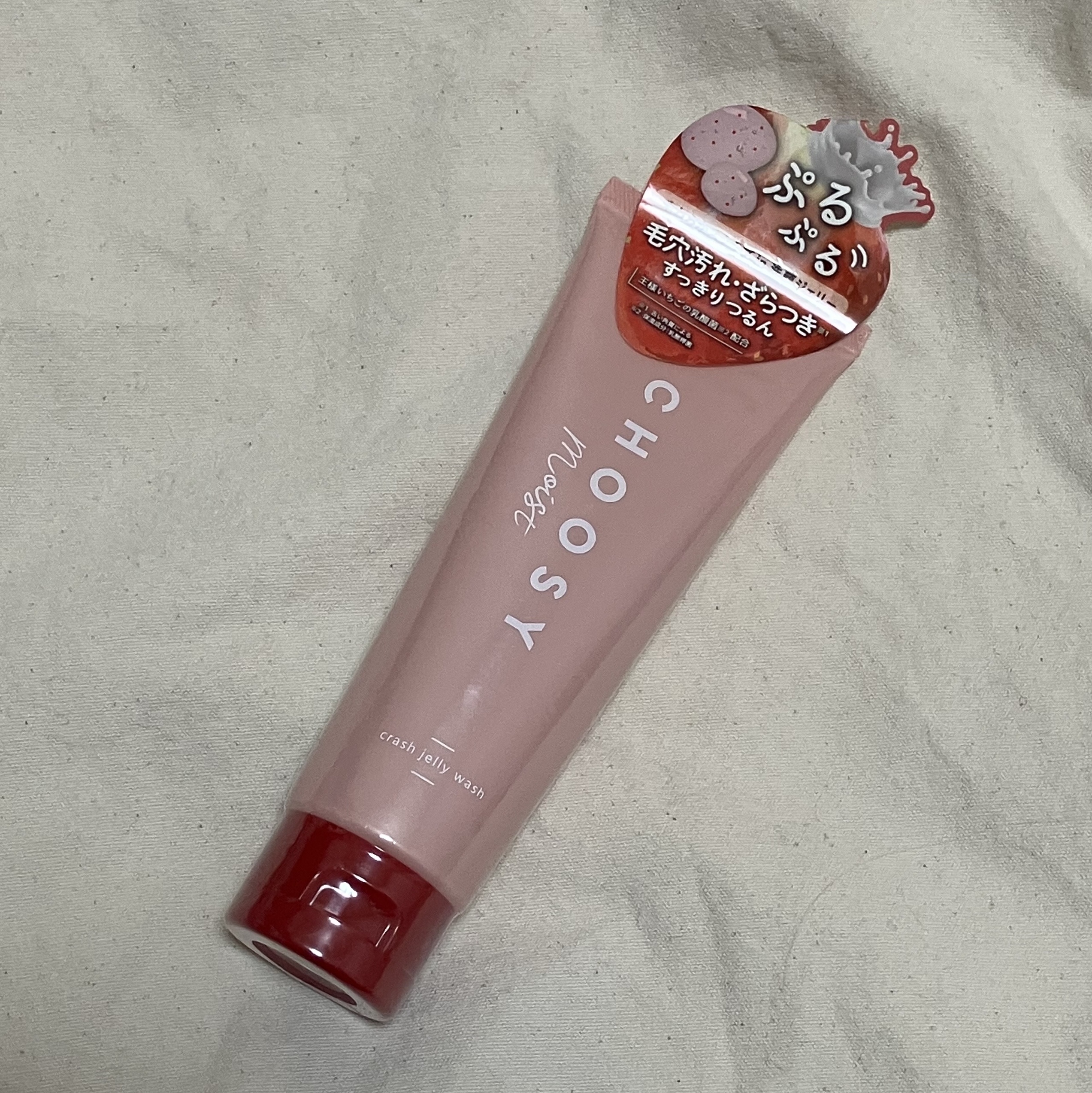 CHOOSY クラッシュジェリーウォッシュのクチコミ「CHOOSY
クラッシュジェリーウォッシュ
¥1,320

スクラブ入りのジェル洗顔です。いち.....」（1枚目）