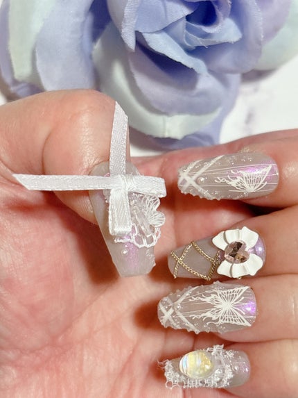 ネイルチップ/SHEIN/ネイルチップ・パーツを使ったクチコミ(2枚目)