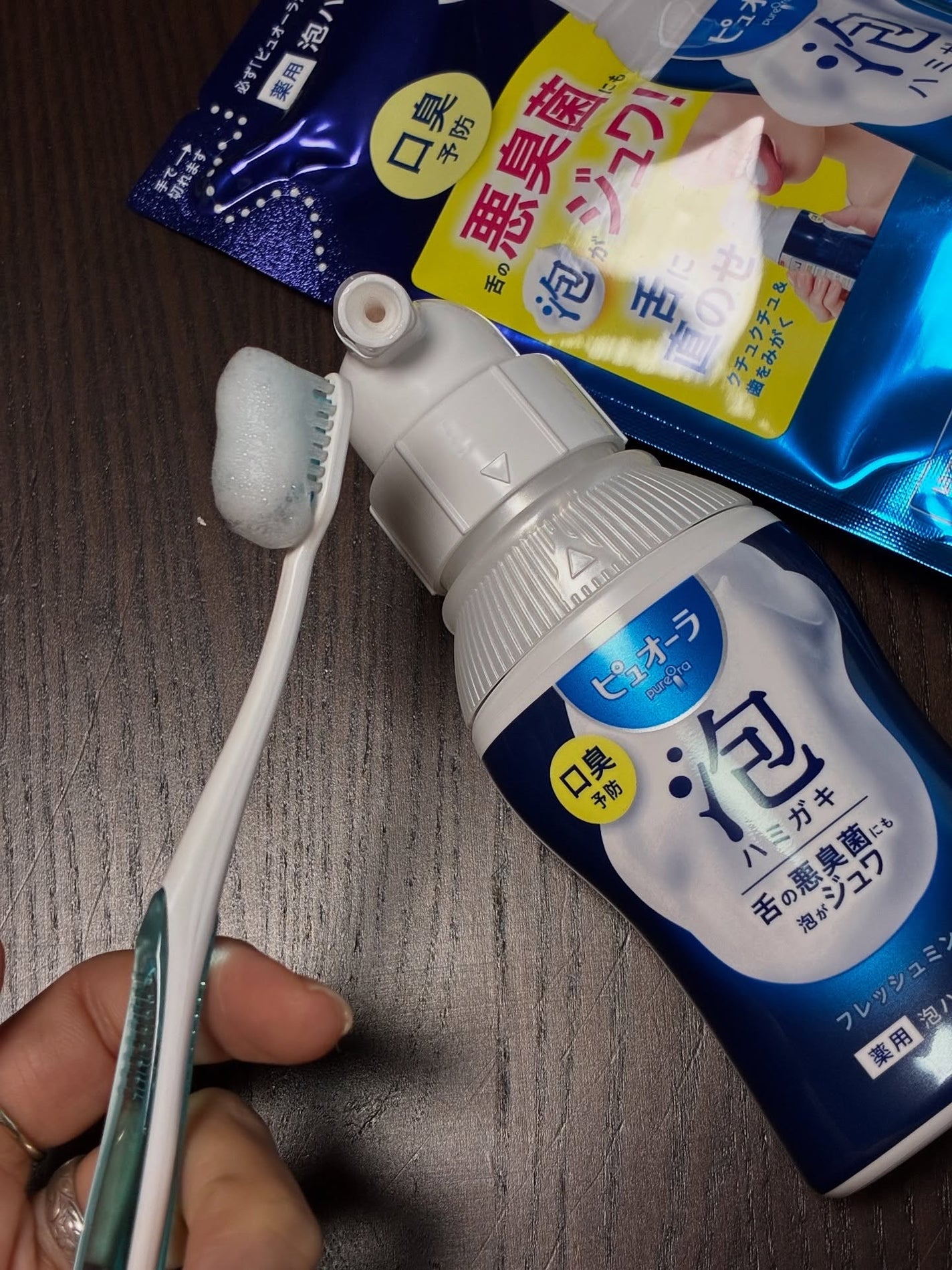 ピュオーラ 泡ハミガキ/ピュオーラ/歯磨き粉を使ったクチコミ(2枚目)